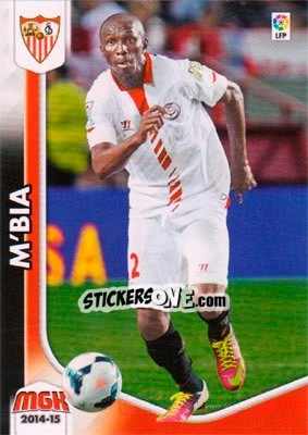 Figurina M´Bia - Liga BBVA 2014-2015. Megacracks - Panini