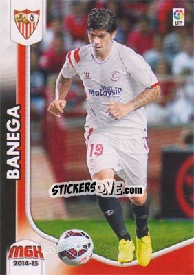 Cromo Banega - Liga BBVA 2014-2015. Megacracks - Panini