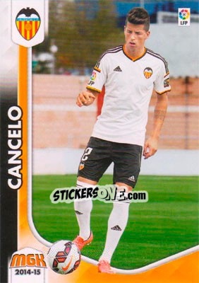 Sticker Cancelo - Liga BBVA 2014-2015. Megacracks n. 328bis - Panini