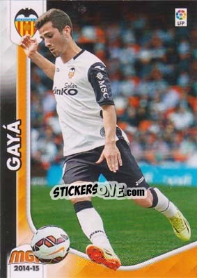 Sticker Gayá - Liga BBVA 2014-2015. Megacracks n. 332bis - Panini