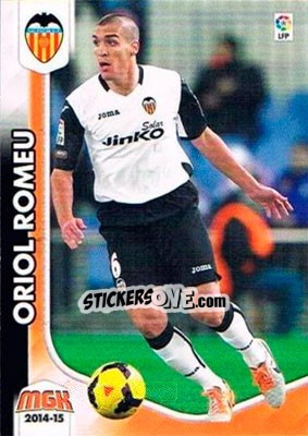 Sticker Oriol Romeu - Liga BBVA 2014-2015. Megacracks n. 334 - Panini
