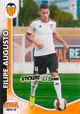 Sticker Filipe Augusto - Liga BBVA 2014-2015. Megacracks n. 334bis - Panini