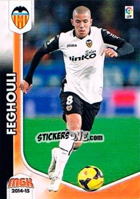 Sticker Feghouli - Liga BBVA 2014-2015. Megacracks - Panini