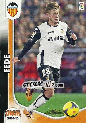 Sticker Fede - Liga BBVA 2014-2015. Megacracks n. 337 - Panini