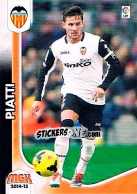 Sticker Piatti - Liga BBVA 2014-2015. Megacracks n. 338 - Panini