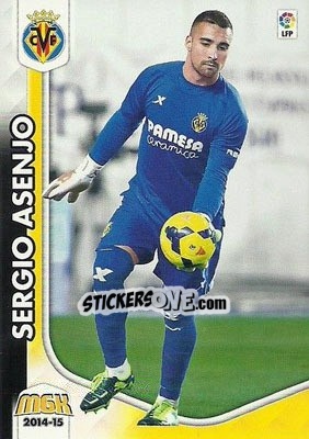 Sticker Sergio Asenjo - Liga BBVA 2014-2015. Megacracks n. 344 - Panini