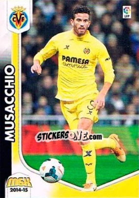 Sticker Musacchio - Liga BBVA 2014-2015. Megacracks n. 346 - Panini