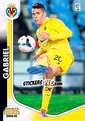Figurina Gabriel Paulista - Liga BBVA 2014-2015. Megacracks - Panini