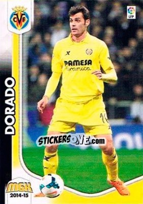 Sticker Dorado - Liga BBVA 2014-2015. Megacracks - Panini