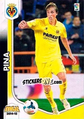 Figurina Pina - Liga BBVA 2014-2015. Megacracks - Panini