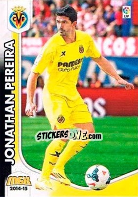 Sticker Jonathan Pereira - Liga BBVA 2014-2015. Megacracks n. 357 - Panini