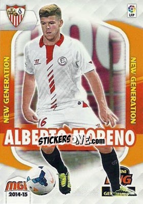 Sticker Alberto Moreno - Liga BBVA 2014-2015. Megacracks n. 361 - Panini