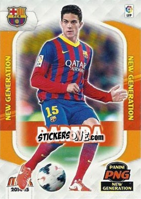 Sticker Bartra - Liga BBVA 2014-2015. Megacracks n. 363 - Panini