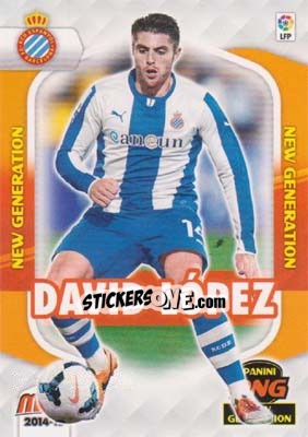 Sticker David López - Liga BBVA 2014-2015. Megacracks n. 367 - Panini