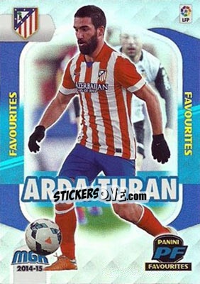 Sticker Arda Turan - Liga BBVA 2014-2015. Megacracks n. 380 - Panini