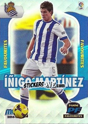 Sticker Íñigo Martínez - Liga BBVA 2014-2015. Megacracks n. 390 - Panini