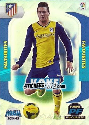 Figurina Koke - Liga BBVA 2014-2015. Megacracks - Panini