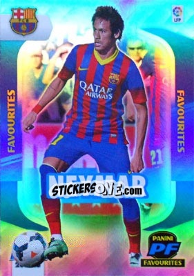 Sticker Neymar - Liga BBVA 2014-2015. Megacracks - Panini