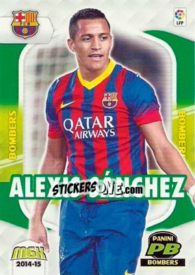 Sticker Alexis Sánchez - Liga BBVA 2014-2015. Megacracks - Panini