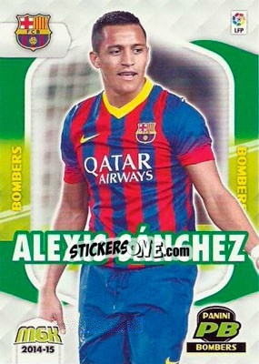 Figurina Alexis Sánchez - Liga BBVA 2014-2015. Megacracks - Panini