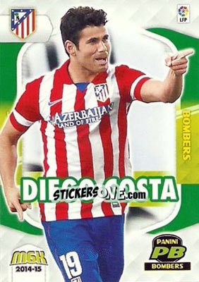Sticker Diego Costa - Liga BBVA 2014-2015. Megacracks n. 413 - Panini