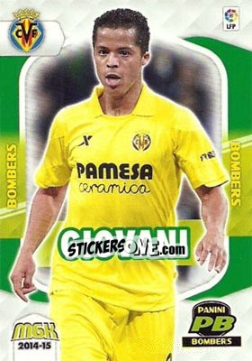 Sticker Giovani Dos Santos - Liga BBVA 2014-2015. Megacracks n. 415 - Panini