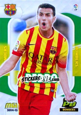 Sticker Pedro Rodríguez - Liga BBVA 2014-2015. Megacracks - Panini