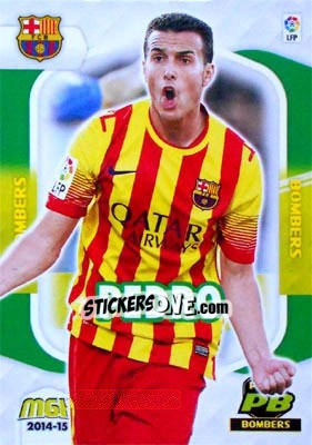 Sticker Pedro Rodríguez - Liga BBVA 2014-2015. Megacracks n. 419 - Panini