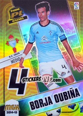 Figurina Borja Oubiña - Liga BBVA 2014-2015. Megacracks - Panini