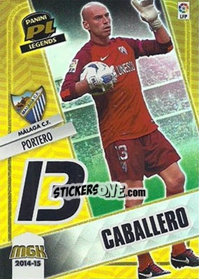 Sticker Willy Caballero - Liga BBVA 2014-2015. Megacracks - Panini