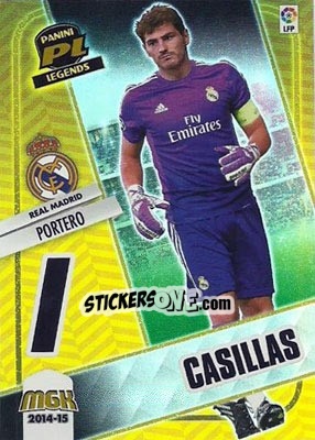 Sticker Casillas - Liga BBVA 2014-2015. Megacracks - Panini