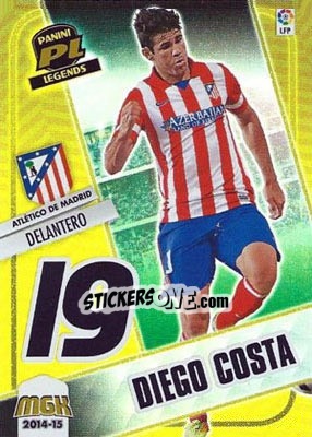 Sticker Diego Costa - Liga BBVA 2014-2015. Megacracks - Panini