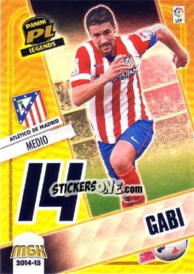 Cromo Gabi - Liga BBVA 2014-2015. Megacracks - Panini