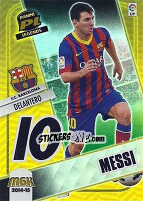 Sticker Messi - Liga BBVA 2014-2015. Megacracks n. 434 - Panini