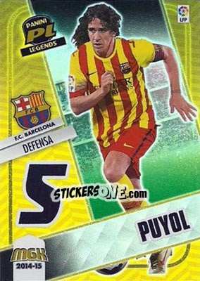 Sticker Puyol - Liga BBVA 2014-2015. Megacracks - Panini