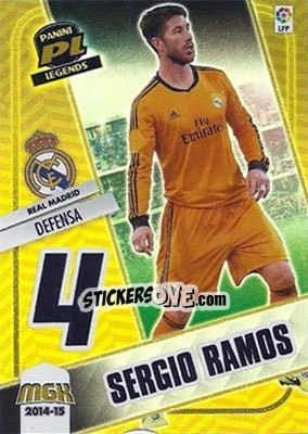 Sticker Sergio Ramos - Liga BBVA 2014-2015. Megacracks - Panini