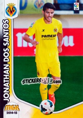 Sticker Jonathan Dos Santos - Liga BBVA 2014-2015. Megacracks n. 455 - Panini