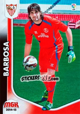 Sticker Barbosa - Liga BBVA 2014-2015. Megacracks - Panini