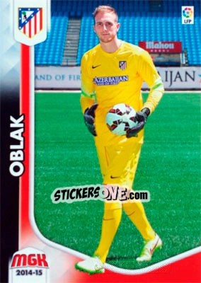 Sticker Oblak - Liga BBVA 2014-2015. Megacracks n. 464 - Panini