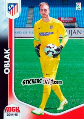 Sticker Oblak - Liga BBVA 2014-2015. Megacracks - Panini