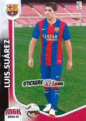 Sticker Luis Suárez - Liga BBVA 2014-2015. Megacracks n. 468 - Panini