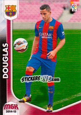 Sticker Douglas - Liga BBVA 2014-2015. Megacracks n. 501 - Panini