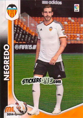 Sticker Negredo - Liga BBVA 2014-2015. Megacracks n. 504 - Panini