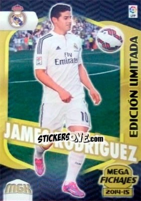 Sticker James Rodríguez - Liga BBVA 2014-2015. Megacracks n. 510 - Panini