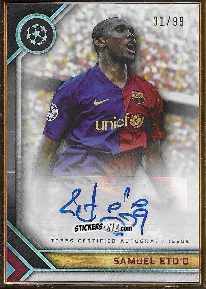 Figurina Samuel Eto'o - UEFA Champions League Museum Collection 2023-2024
 n. FA-SE - Topps