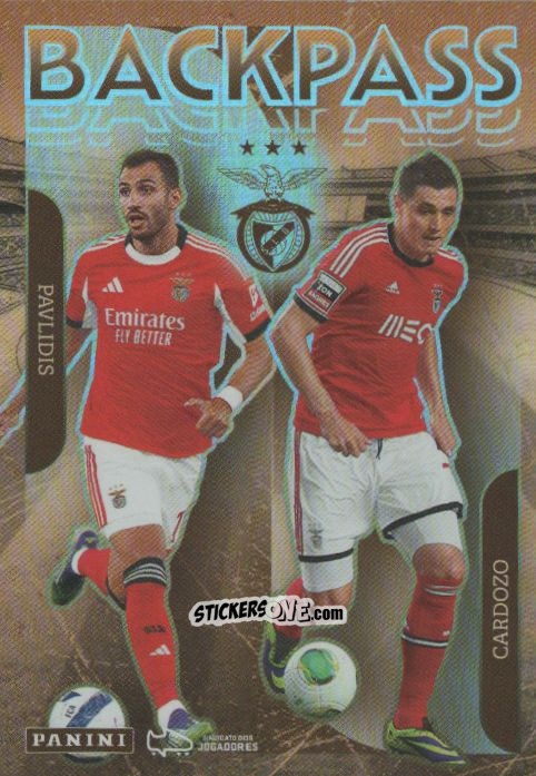 Sticker Pavlidis / Cardozo - Ídolos do Futebol Português 2025-2026
 n. 249 - Panini