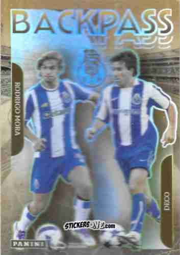 Sticker Rodrigo Mora / Deco - Ídolos do Futebol Português 2025-2026
 n. 250 - Panini