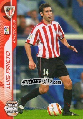Cromo Luis Prieto - Liga 2006-2007. Megacracks - Panini