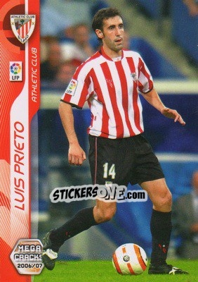 Sticker Luis Prieto - Liga 2006-2007. Megacracks n. 5 - Panini