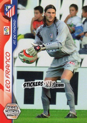 Cromo Leo Franco - Liga 2006-2007. Megacracks - Panini